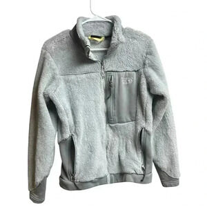 Mountain Hardwear Jacket Women's Medium Gray Outdoors Zip Fleece